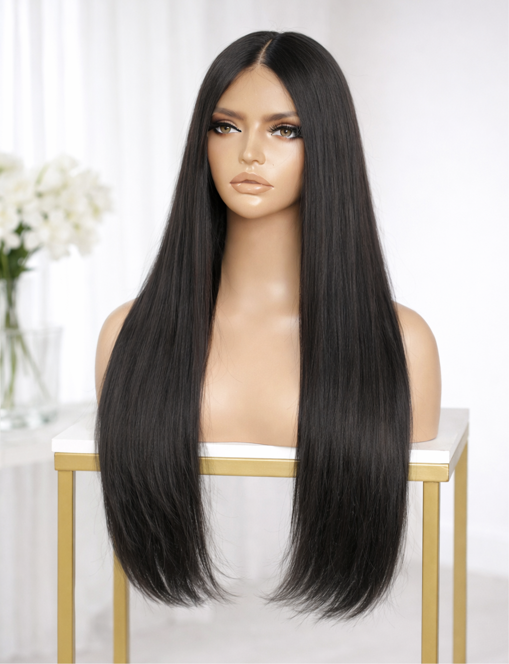 HD Lace Echthaar Perücke – Indian Virgin Hair | 150 % Density | Light Brown HD Lace