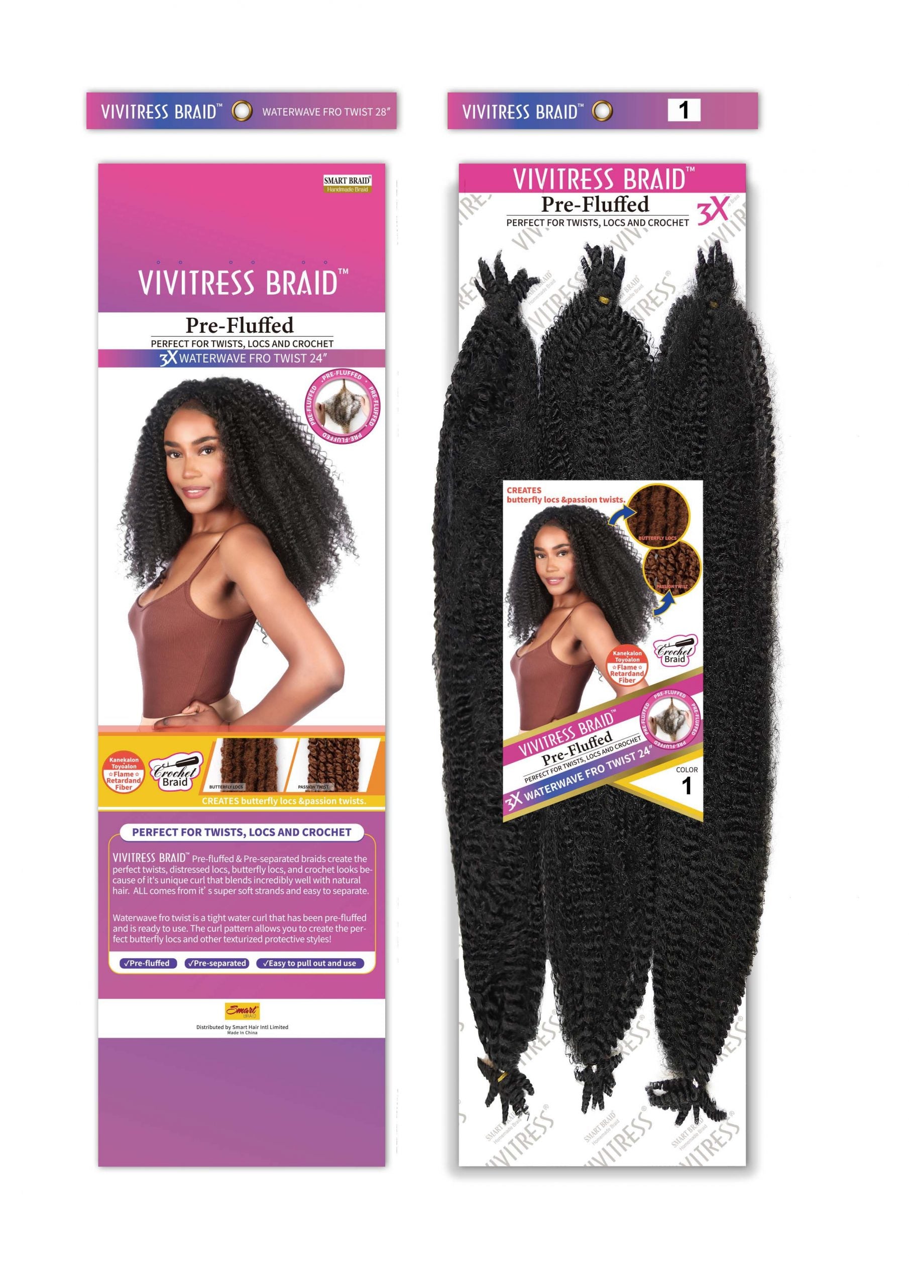 VIVITRESS 3X WATERWAVE FRO TWIST 24″