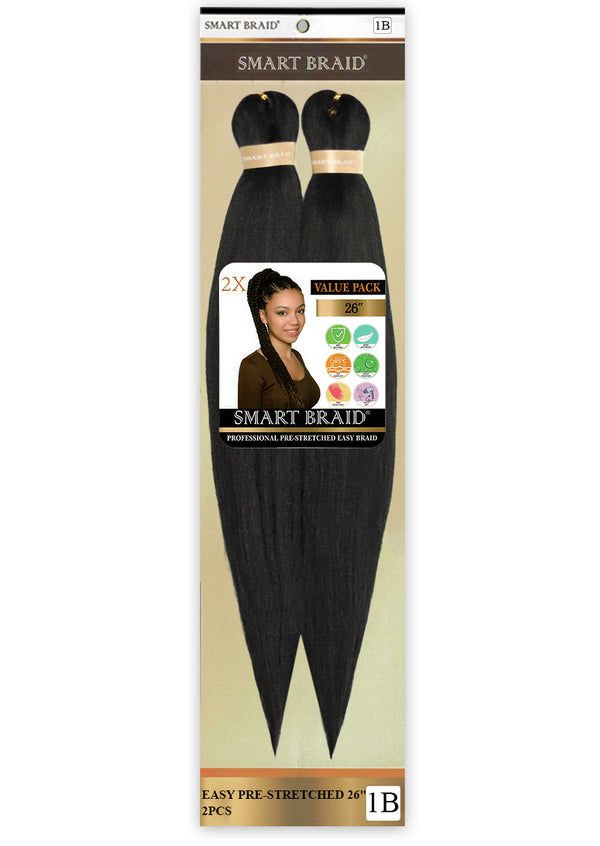 Smart Braid Pre-Stretched 2X26” Pack - Rigbeauty Hair & Cosmetics