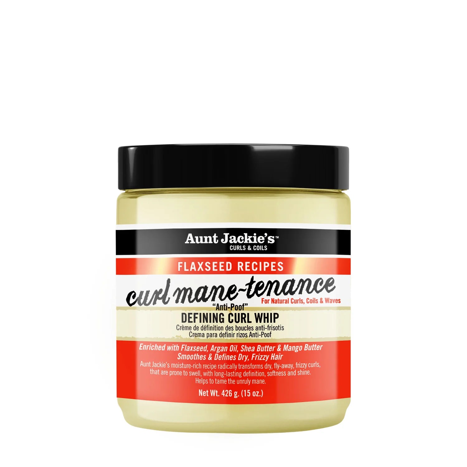 Aunt Jackie's Curl Mane-Tenance Anti-Poof Defining Curl Whip 426g