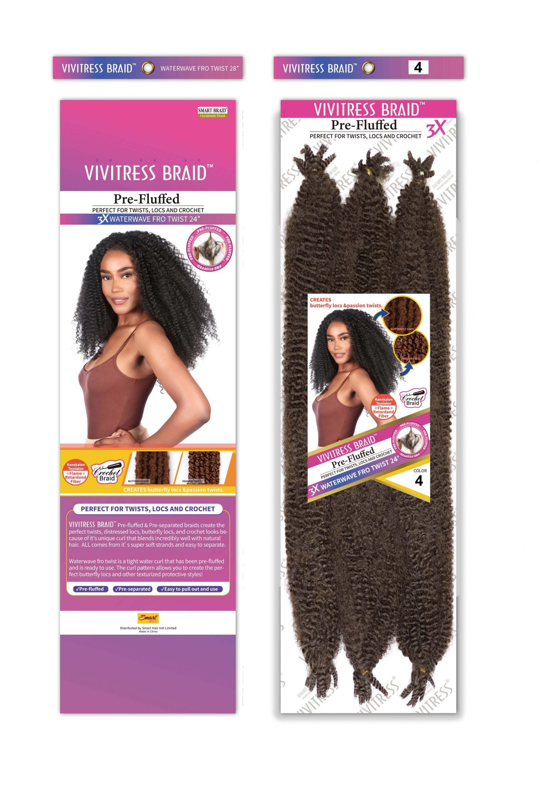 VIVITRESS 3X WATERWAVE FRO TWIST 24″