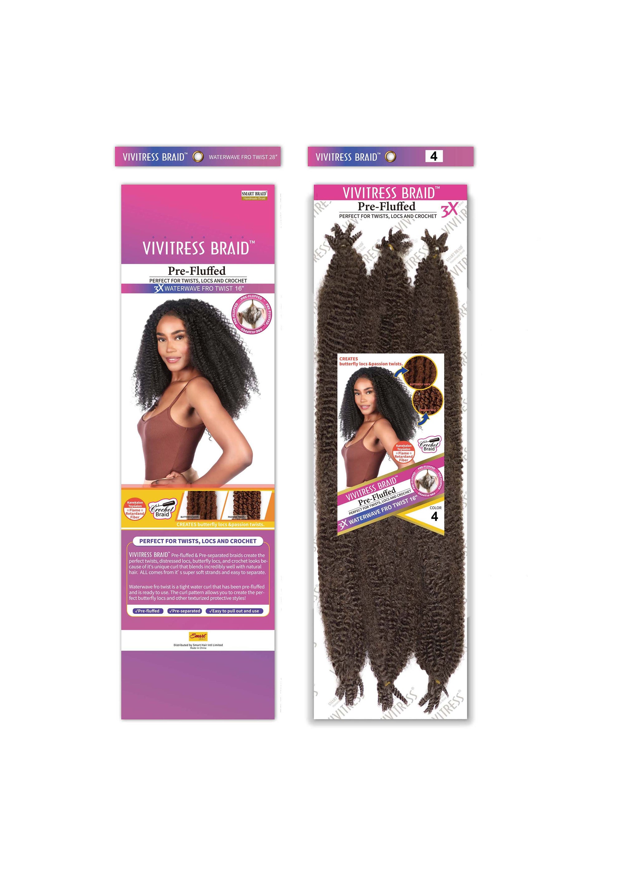 VIVITRESS 3X WATERWAVE FRO TWIST 16″