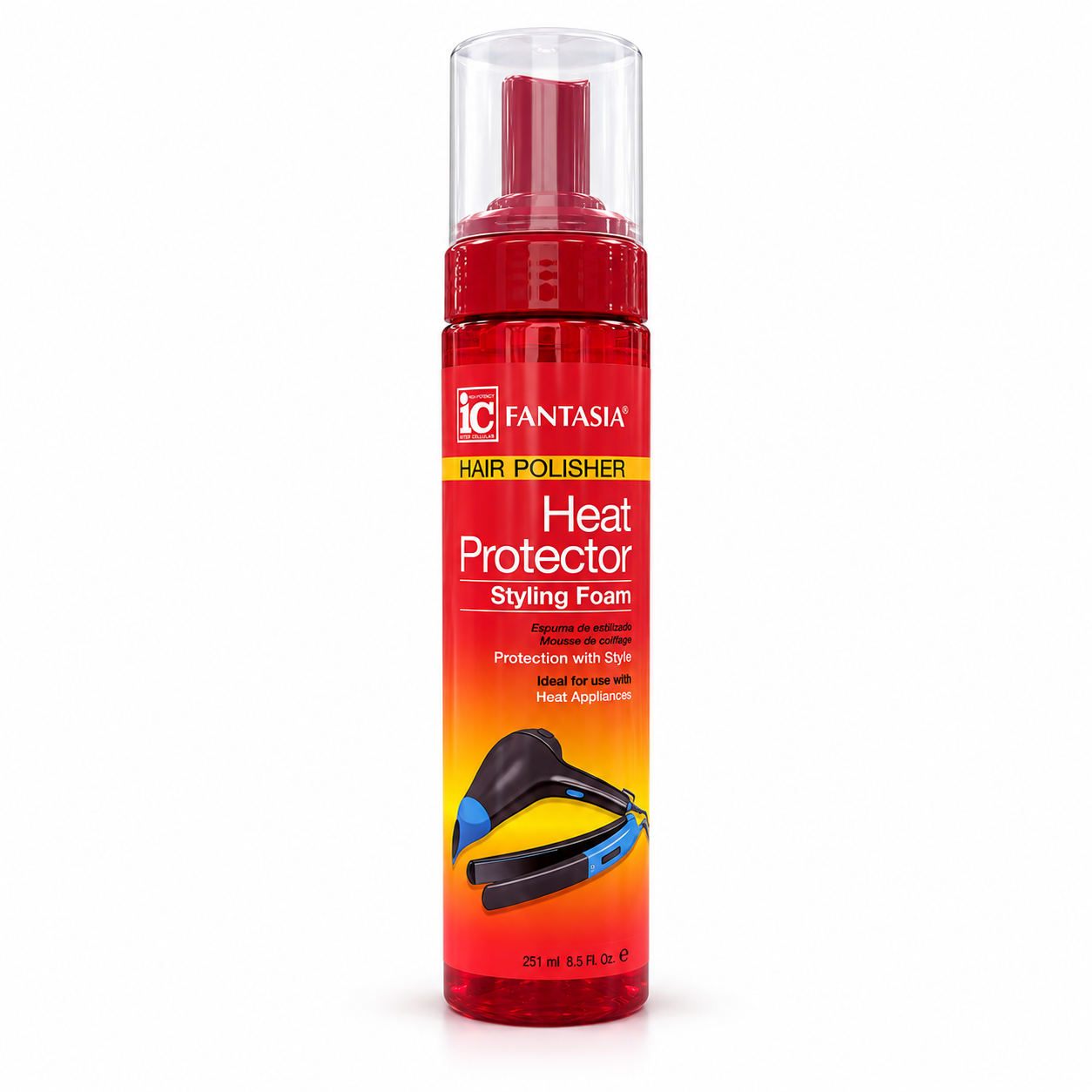 Fantasia IC Heat Protector Styling Foam 251ml