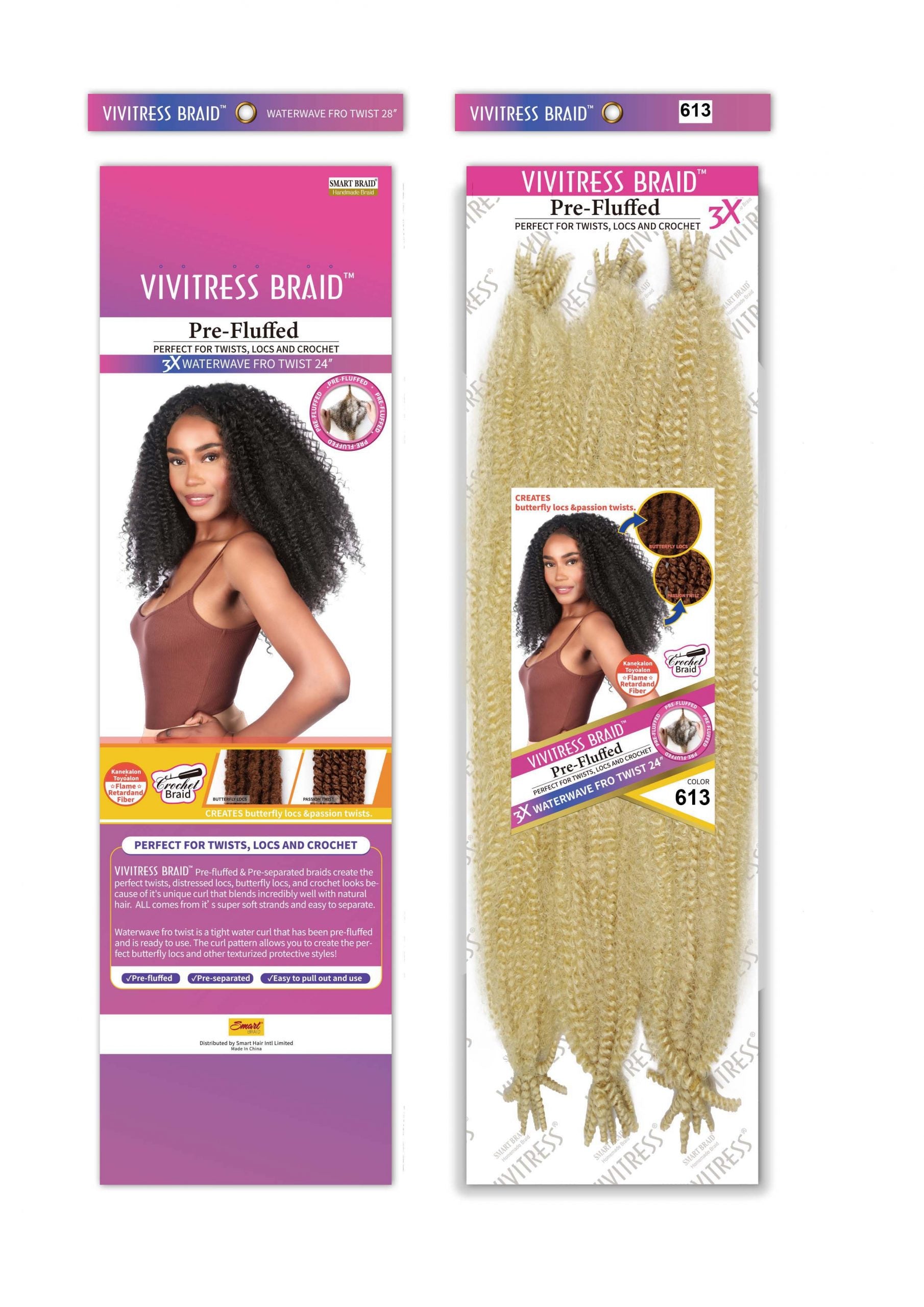 VIVITRESS 3X WATERWAVE FRO TWIST 24″