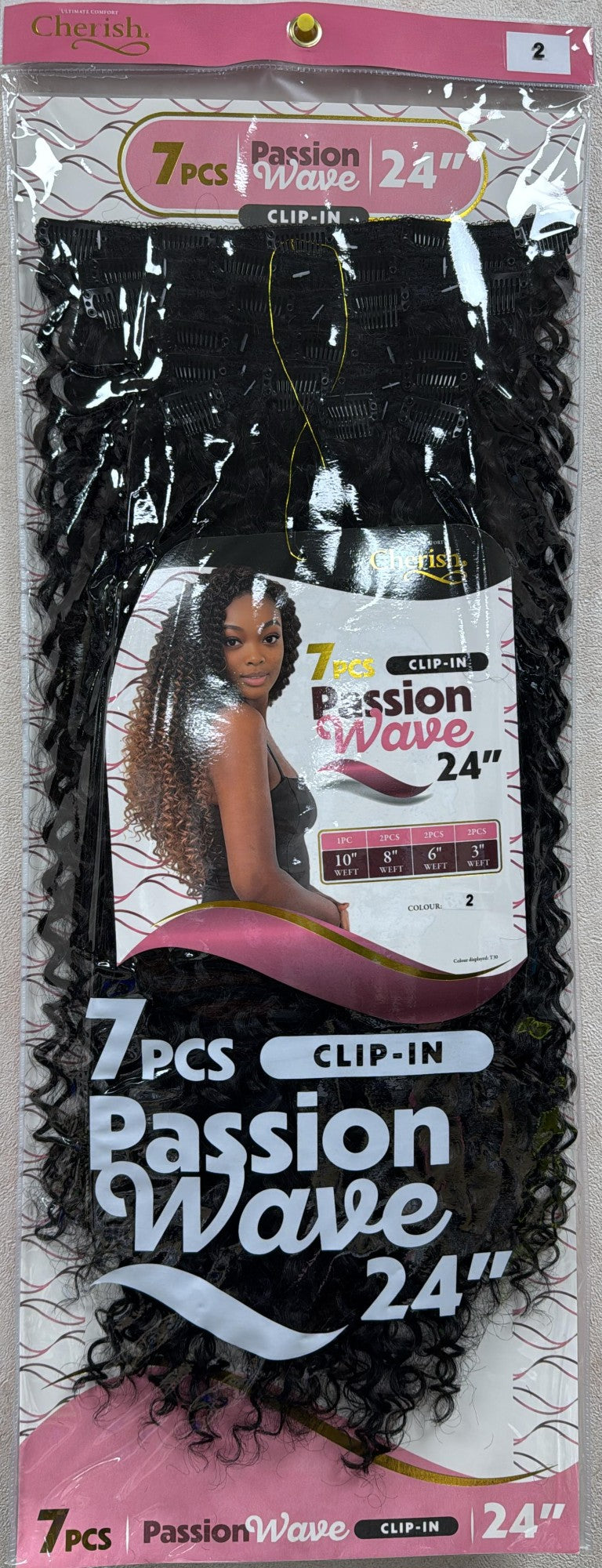 CHERISH CLIP-IN: PASSION WAVE 24" 7PCS