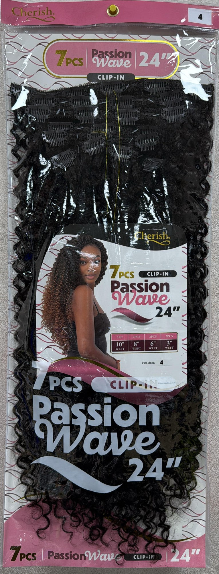 CHERISH CLIP-IN: PASSION WAVE 24" 7PCS