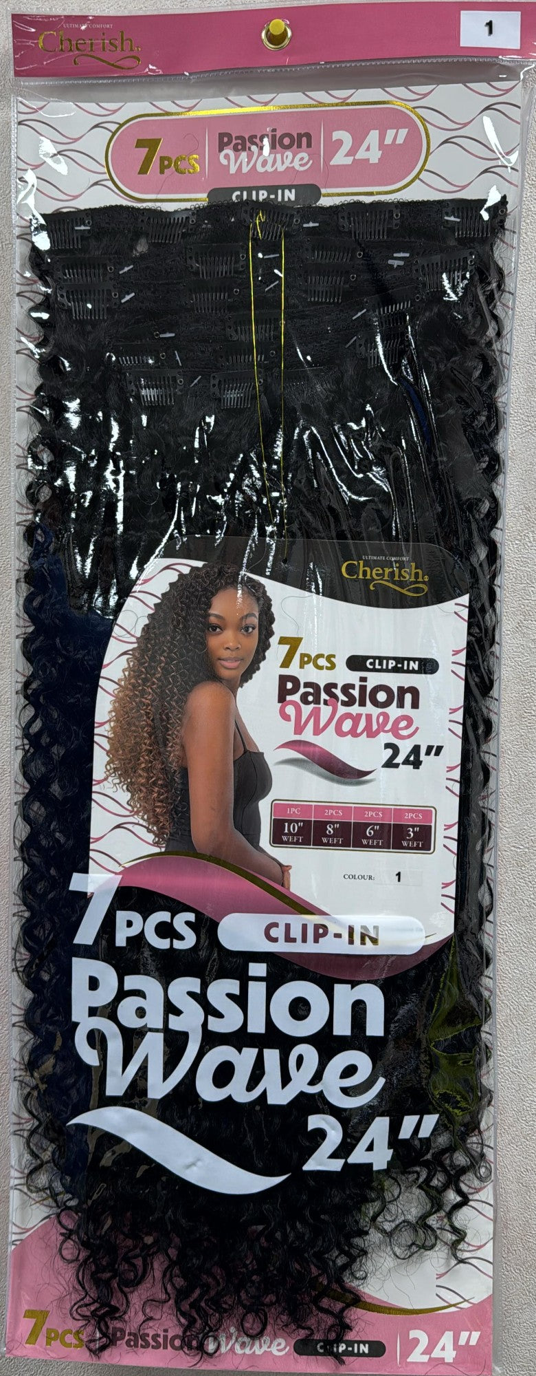 CHERISH CLIP-IN: PASSION WAVE 24" 7PCS