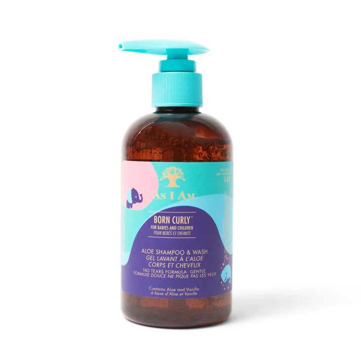 As I Am Born Curly Aloe Shampoo & Wash 240ml