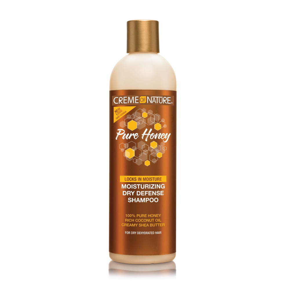 Creme Of Nature Pure Honey Moisturizing Dry Defense Shampoo for Dry Hair 355ml