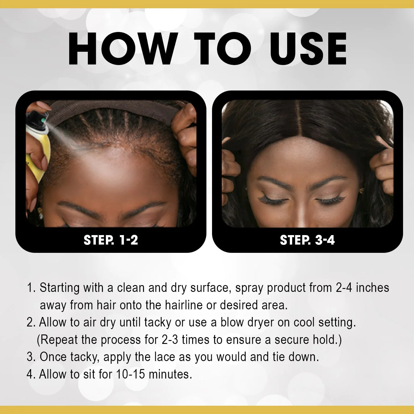 Ebin New York Wonder Lace Bond Wig Adhesive Spray - Supreme