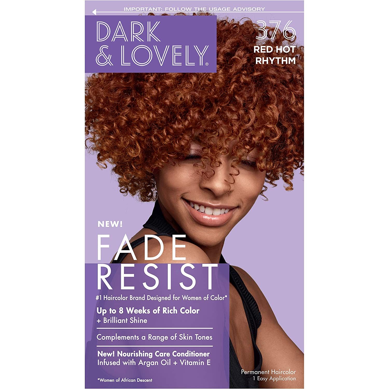 Dark & Lovely Fade Resist Red Hot Rhythm Rich Conditioning Color 376