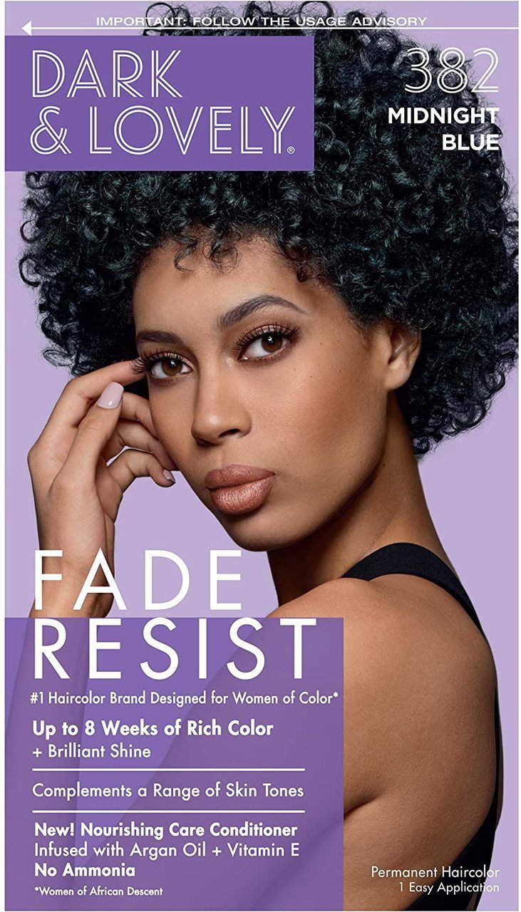 Dark & Lovely Fade Resist Midnight Blue Rich Conditioning Color 382