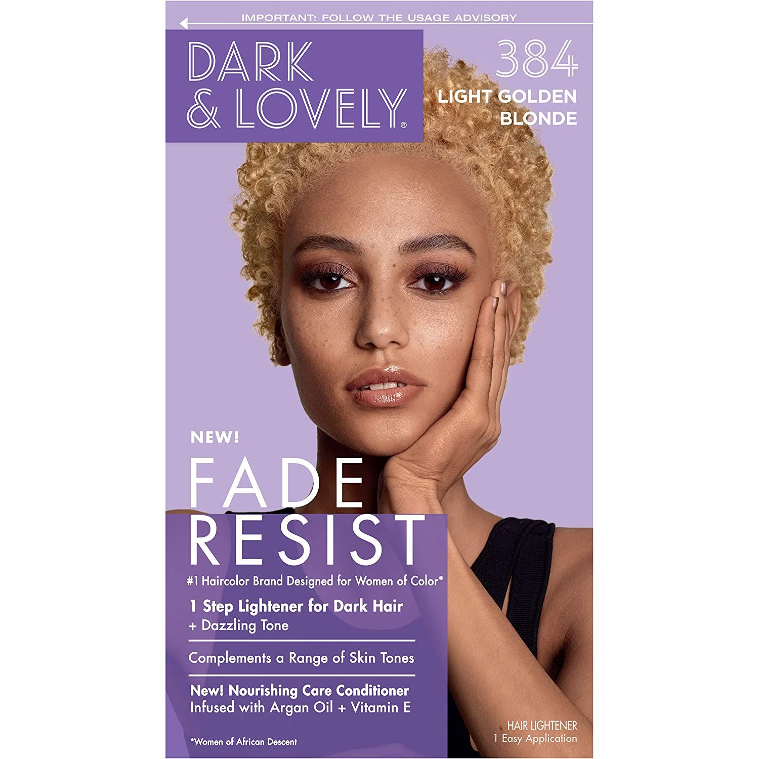 Dark & Lovely Fade Resist Light Golden Blonde Rich Conditioning Color 384