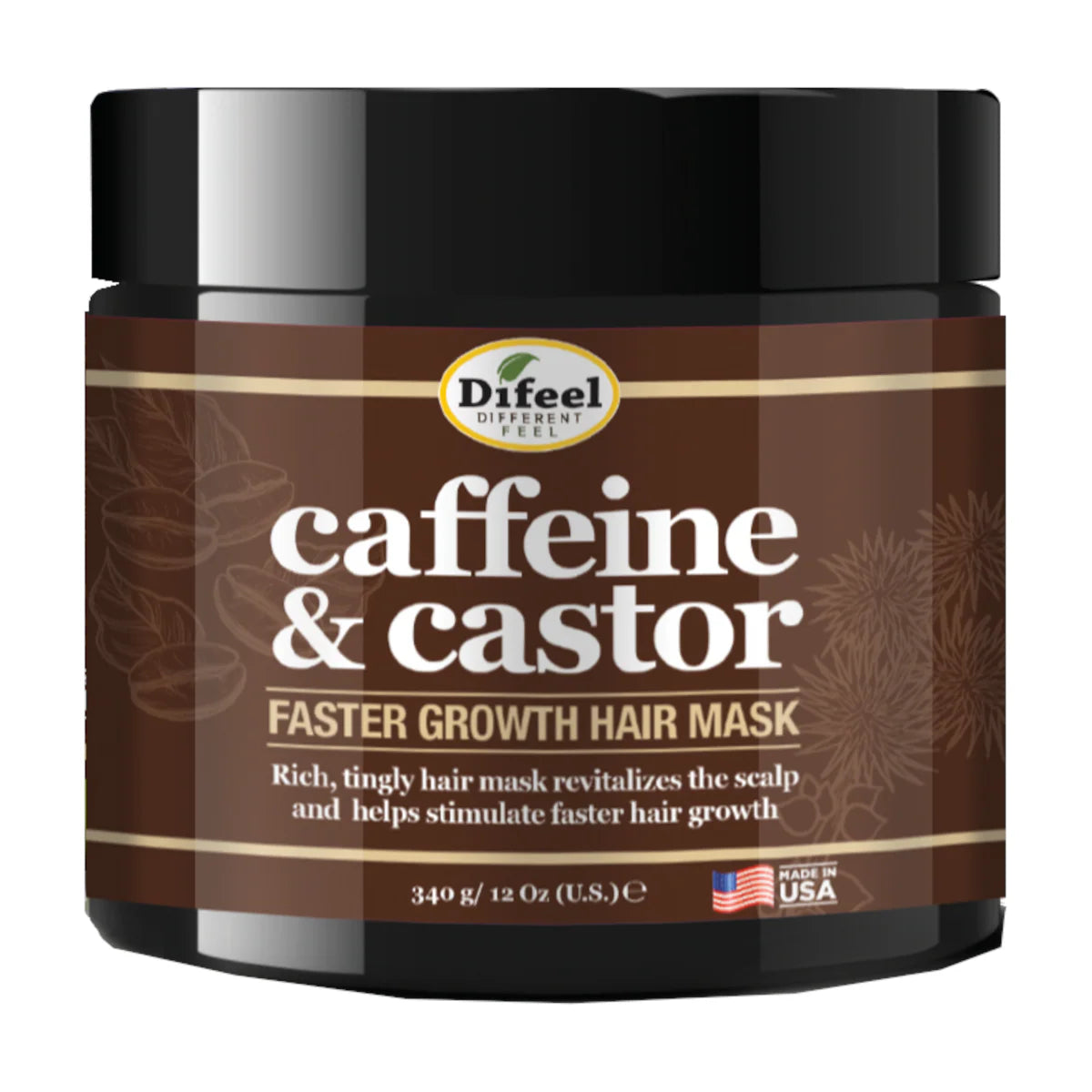 Difeel Caffeine and Castor Faster Growth Hair Mask 340g