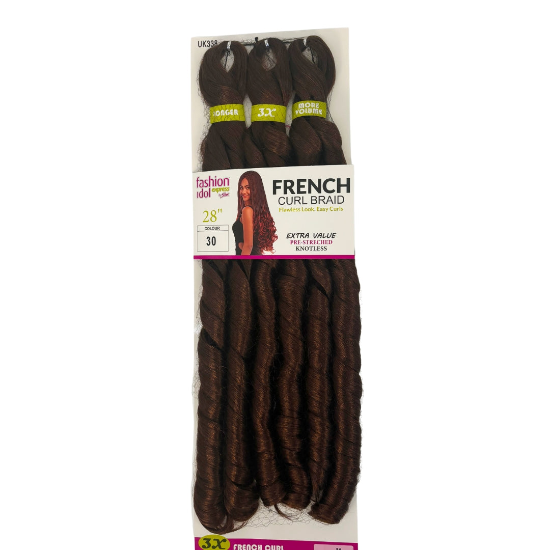Fashion Idol Express French Curl – 28” – 3X Value Pack