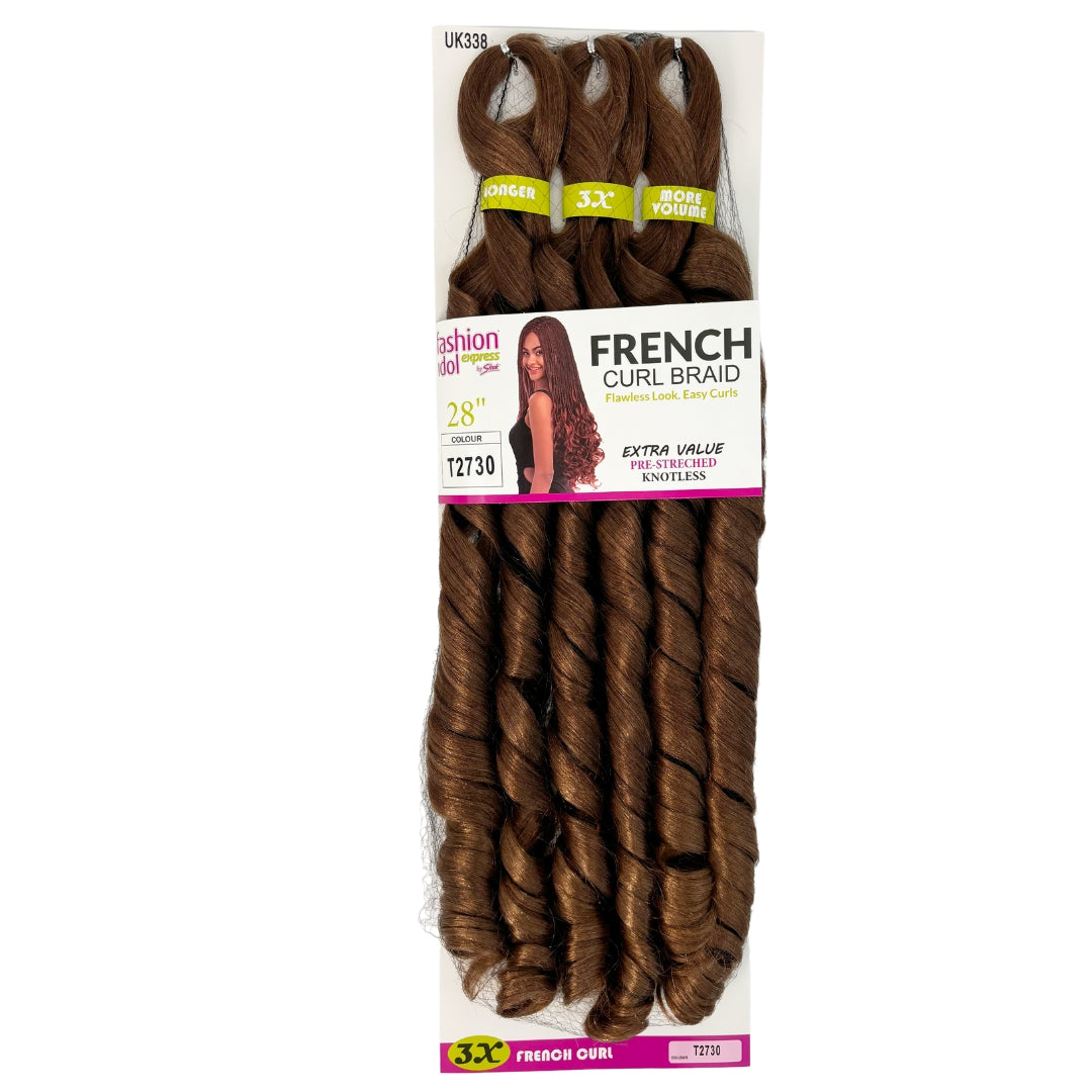 Fashion Idol Express French Curl – 28” – 3X Value Pack