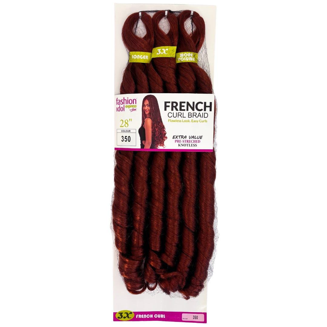 Fashion Idol Express French Curl – 28” – 3X Value Pack