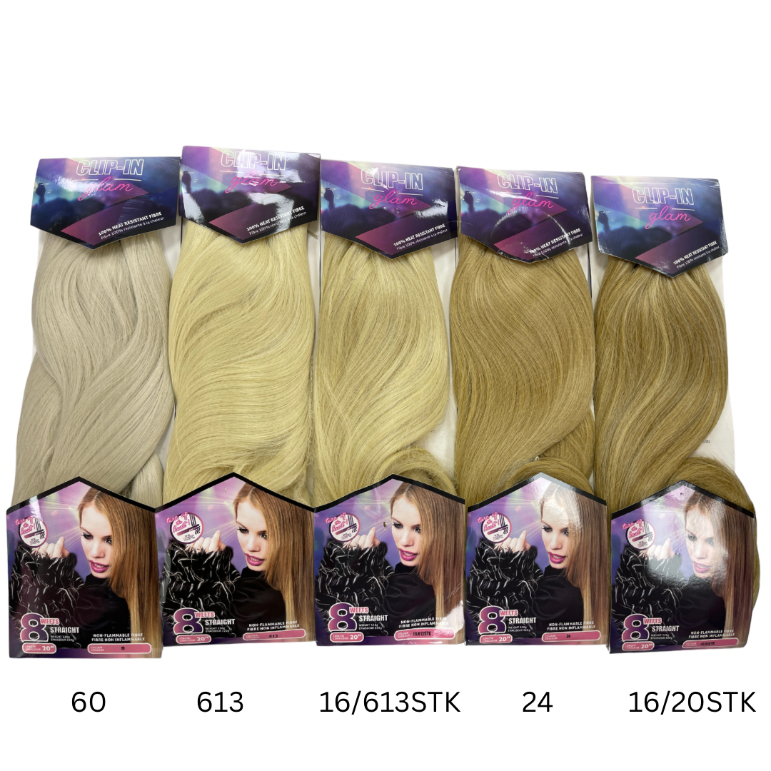 CLIP-IN GLAM - WAVY 8pc