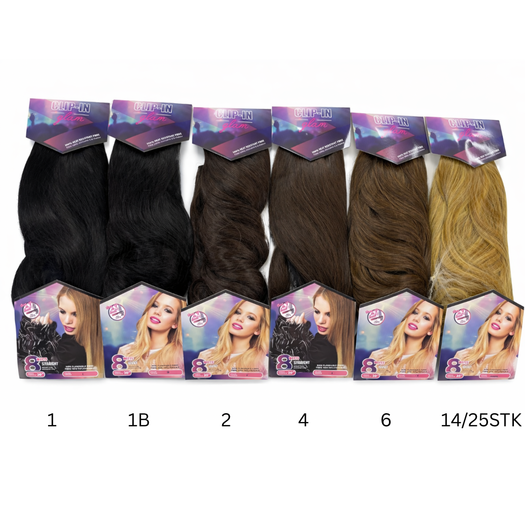 CLIP-IN GLAM - WAVY 8pc