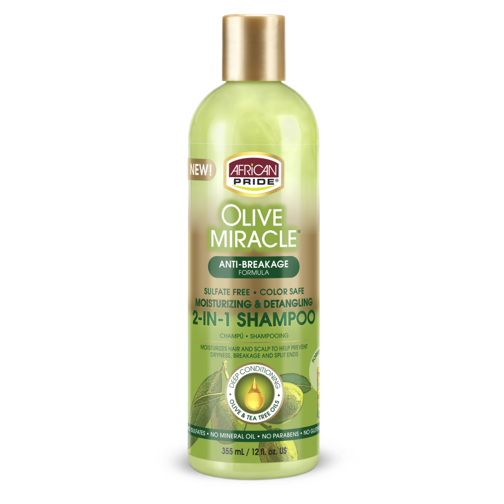 African Pride Olive Miracle 2-IN-1 Shampoo 355ml