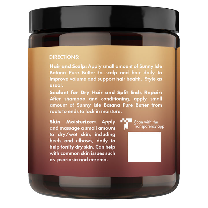Sunny Isle Batana Anti-Thinning Pure Butter 8oz Infused with Jamaican Black Castor Oil 236,58 ml