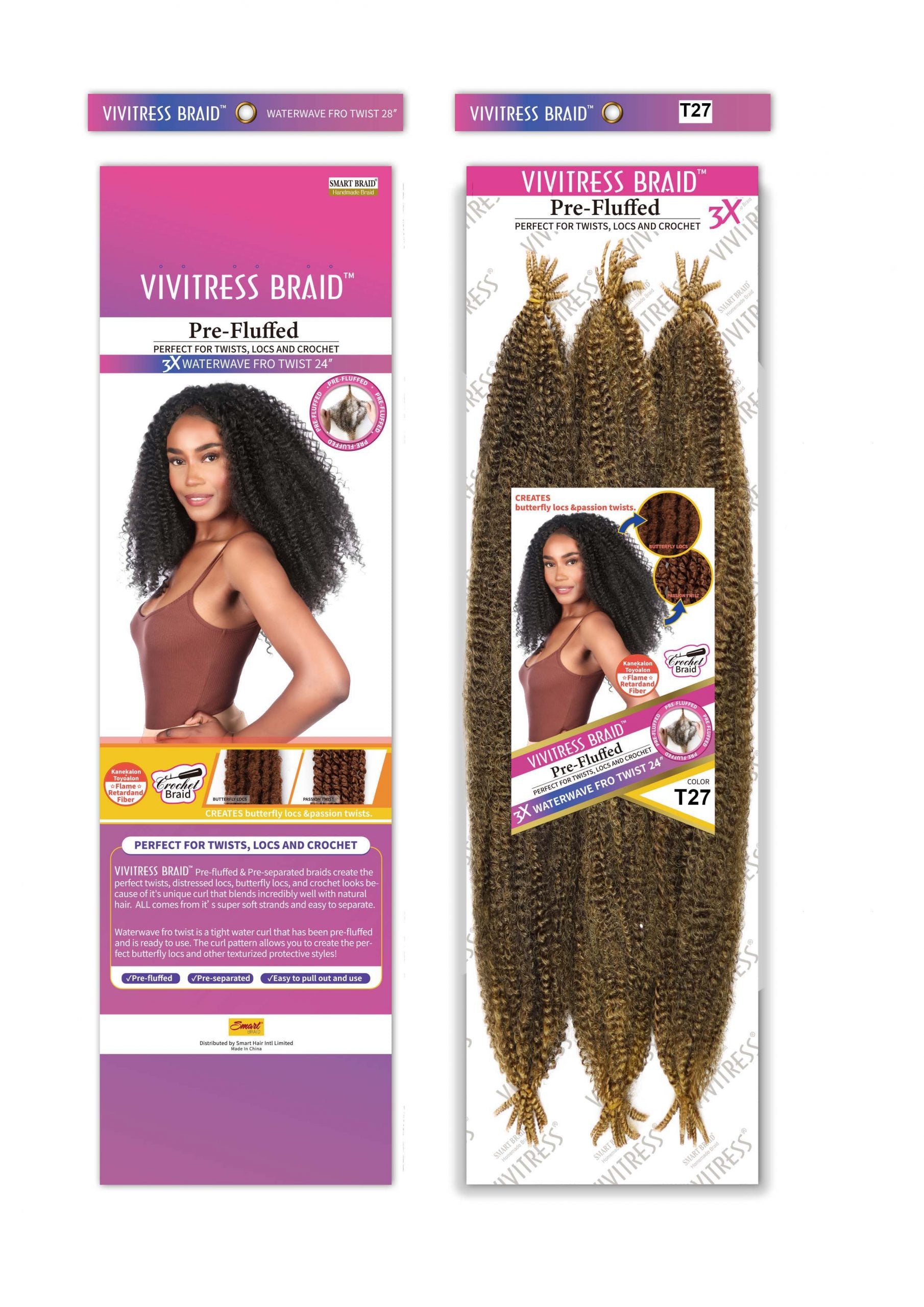 VIVITRESS 3X WATERWAVE FRO TWIST 24″
