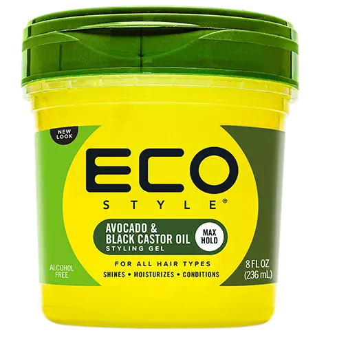 EcoStyle Professional Avocado & Black Castor Oil Styling Gel 236ml