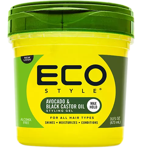 EcoStyle Professional Avocado & Black Castor Oil Styling Gel 473ml